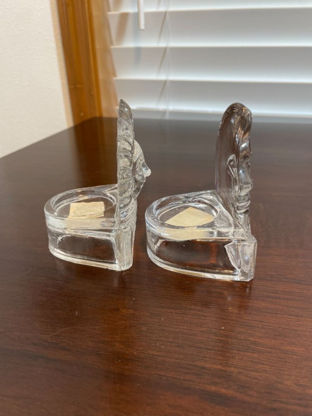 Vintage 90s Partylite Crystal Sun Moon Candle Votive Holders Set 69360, 69362 - Picture 5 of 9